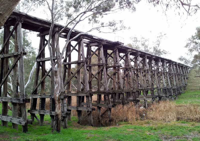 Pyalong Trestle Bridges